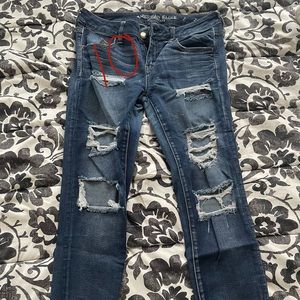 American Eagle Ripped Skinny Jeans